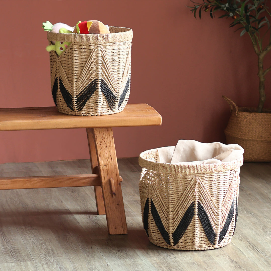 Handbag made of braided natural material Stornfield