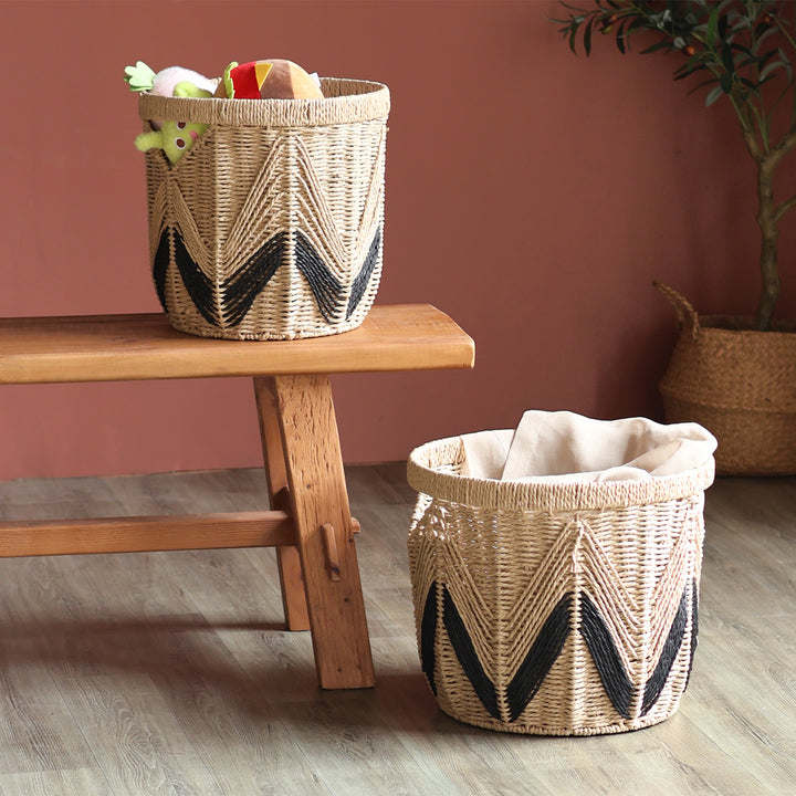Handbag made of braided natural material Stornfield