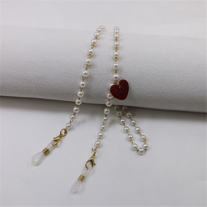 Pearl necklace with heart pendant Stornfield