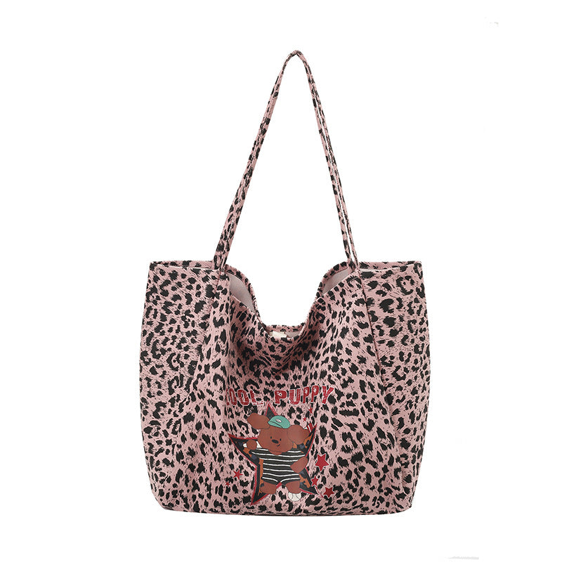 Playful Graphic Print Tote Bag