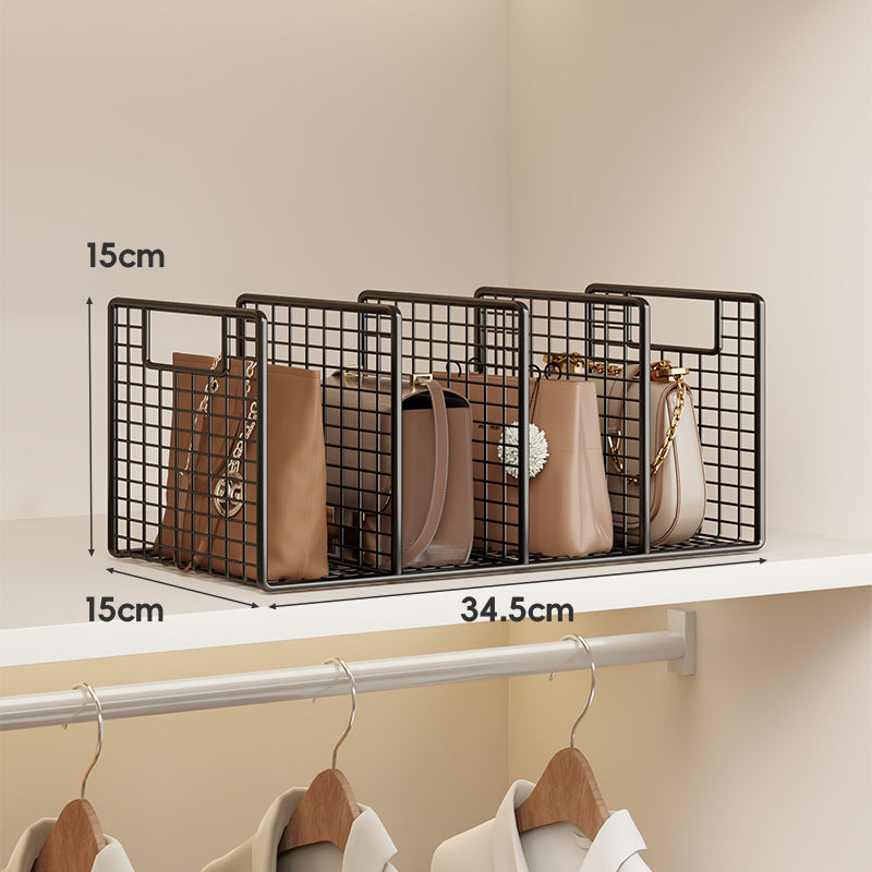 Adjustable Wire Mesh Shelf Divider and Handbag Organizer