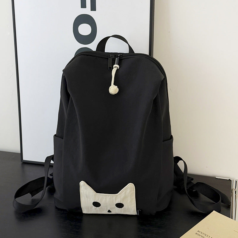 Playful Cat-Themed Casual Backpack Stornfield