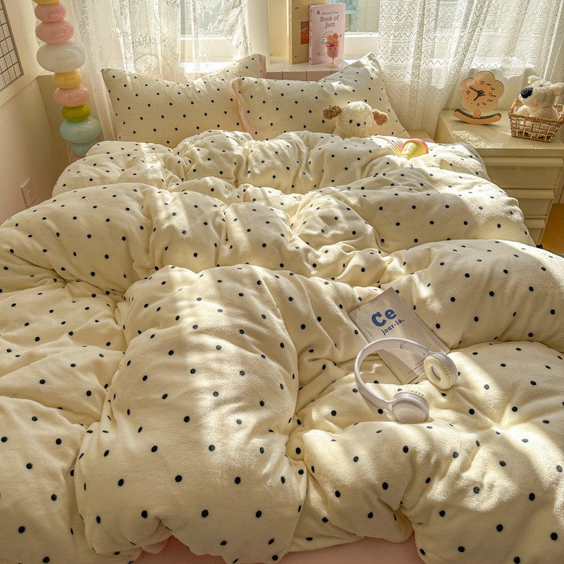 Cozy Polka Dot Duvet Set