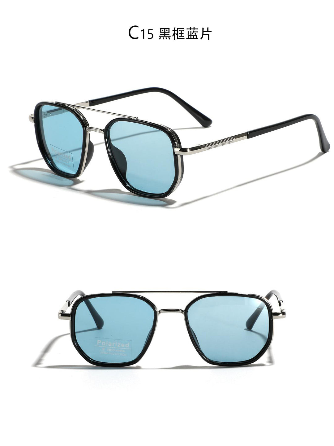 Women's Square Sunglasses with Polarized Lenses and Elegant Metal Frame Stornfield