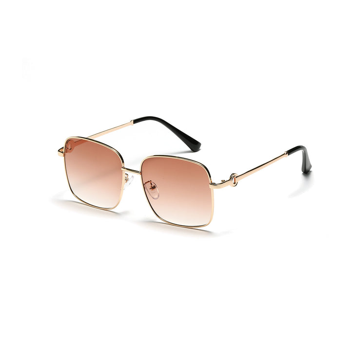 Ladies elegant square sunglasses with high-quality metal frame Stornfield