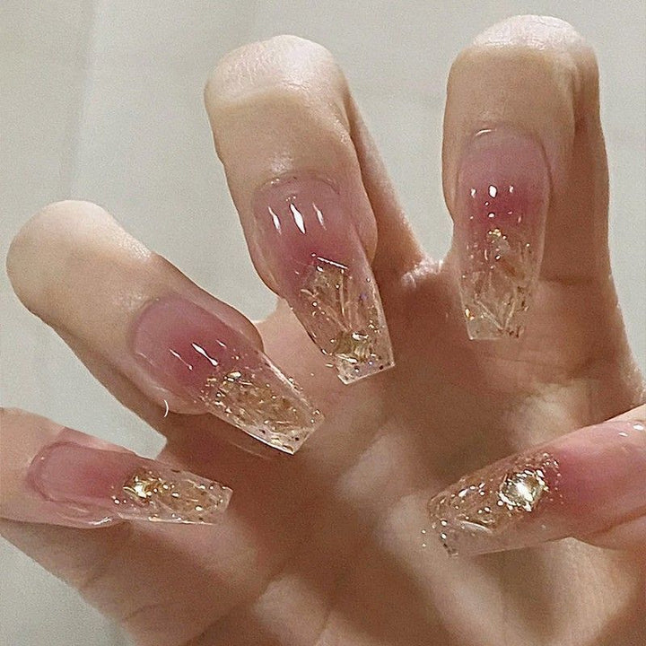 Premium Decorative Gel Press-On Nail Set Stornfield