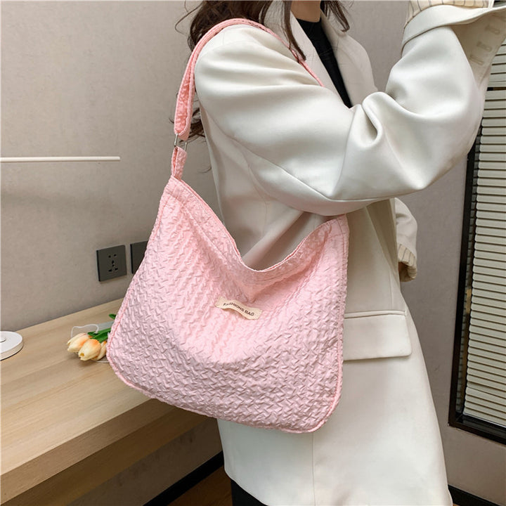 Textured Everyday Shoulder Bag