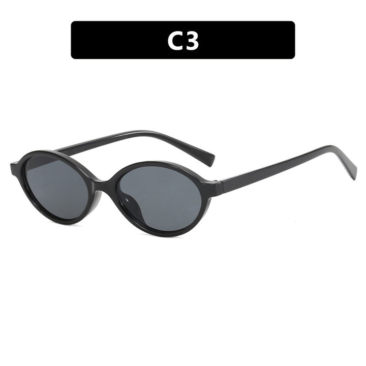 Ladies fashionable sunglasses with unique oval design Stornfield