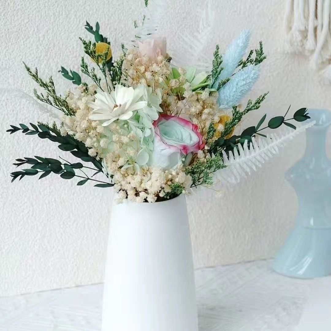 Lifelike Botanical Floral Arrangement