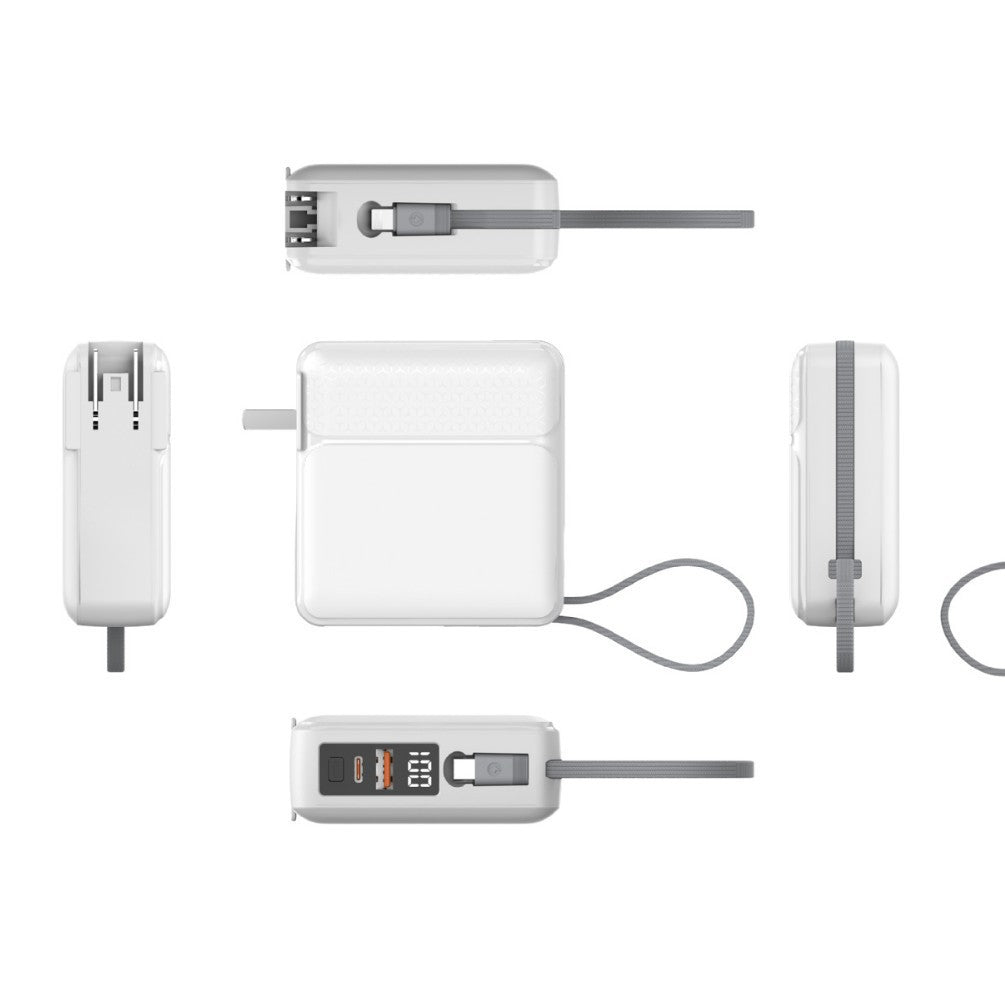 Compact quick-charge power bank with LCD display and integrated safety technology Stornfield