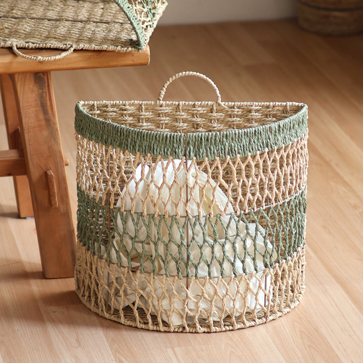 Storage basket with handwoven design Stornfield