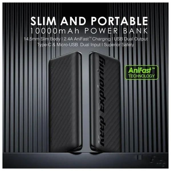 High-capacity portable power bank with dual USB-A and USB-C fast charging Stornfield