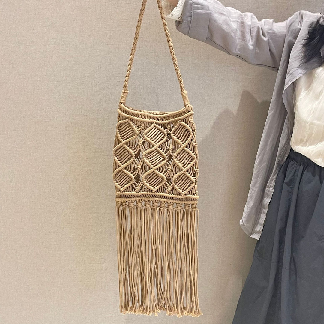 Hand-knotted macrame shoulder bag Stornfield