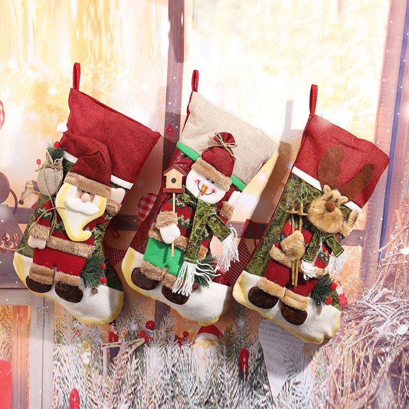 Cute Christmas stocking with reindeer design Stornfield