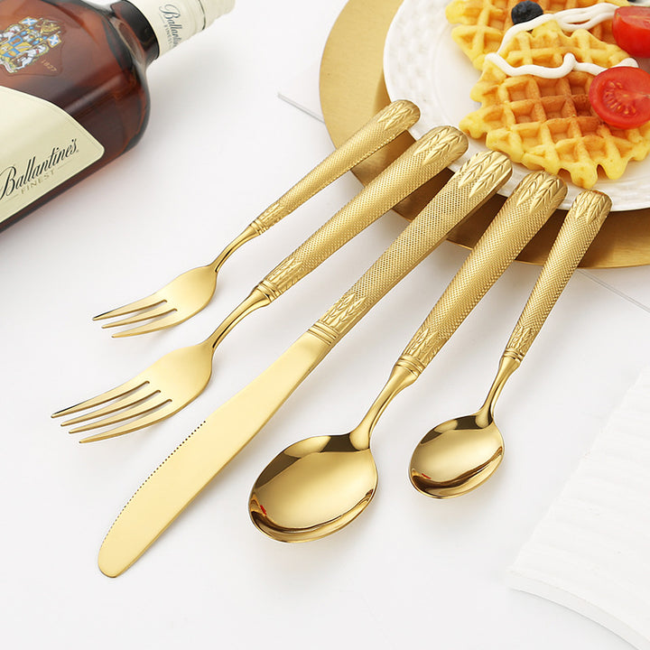 Elegant teaspoon with artistic handle design Stornfield
