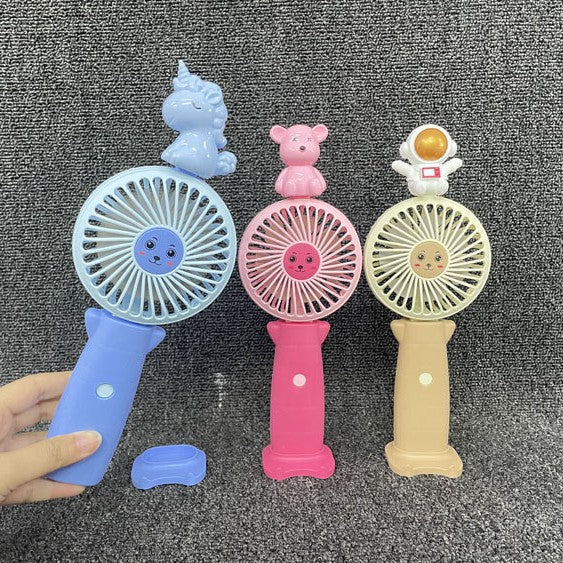 Unisex Portable Mini Hand Fan with Animal Figures Stornfield