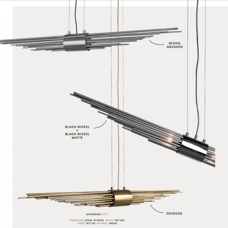 Modern Linear Artistic Pendant Lamp
