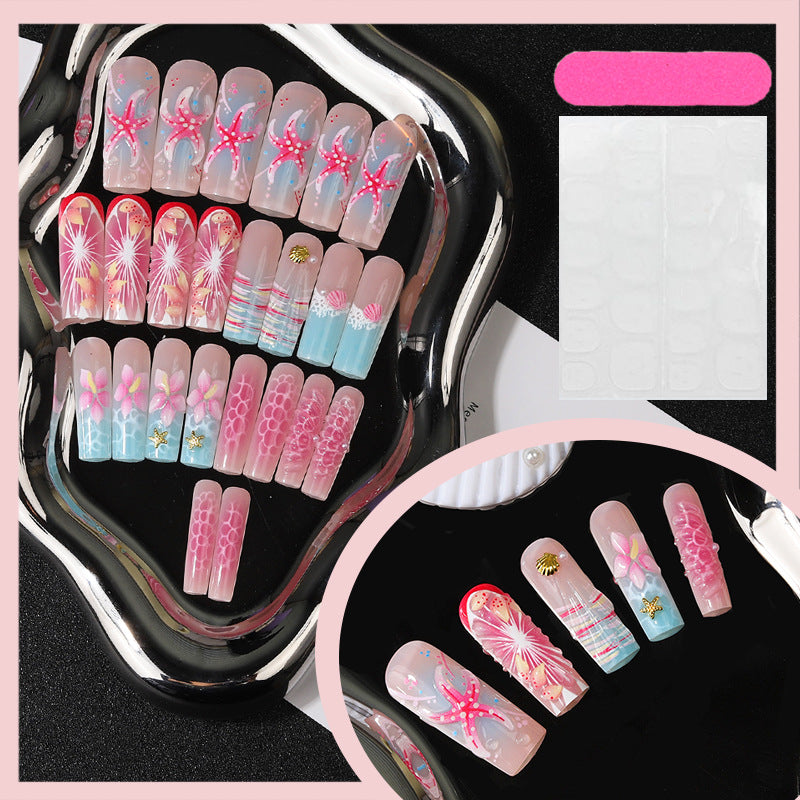Tropical Ocean-Inspired Press-On Nail Set Stornfield