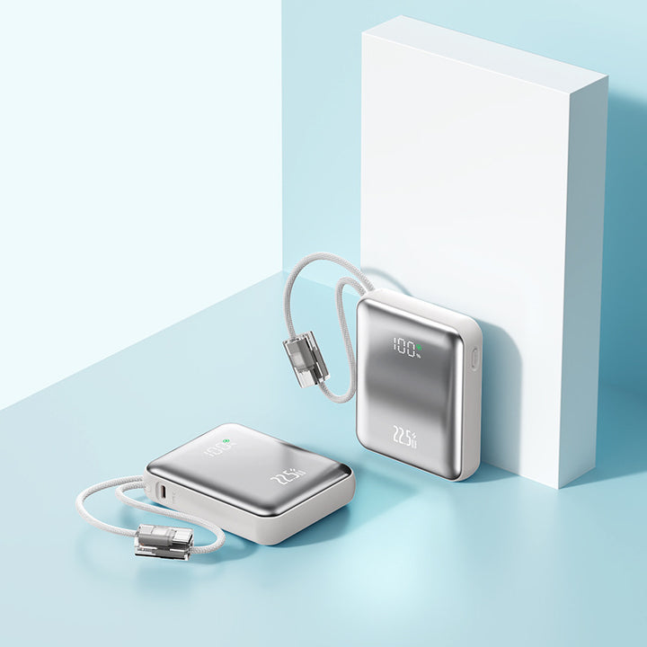 Portable power bank with integrated LED digital display and real-time charging status indicator Stornfield