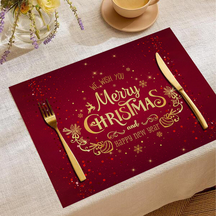 Festive Christmas-Themed Table Placemats
