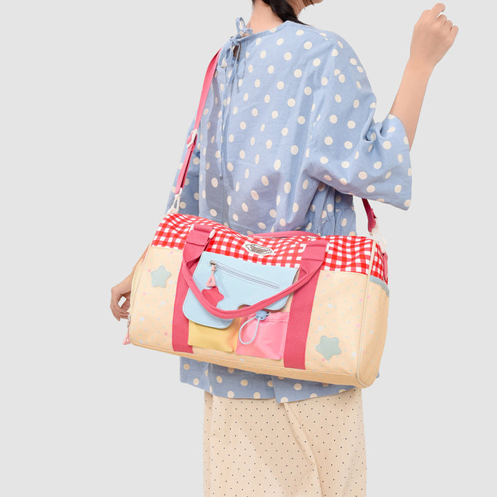 Playful Patterned Travel Duffel Bag Stornfield