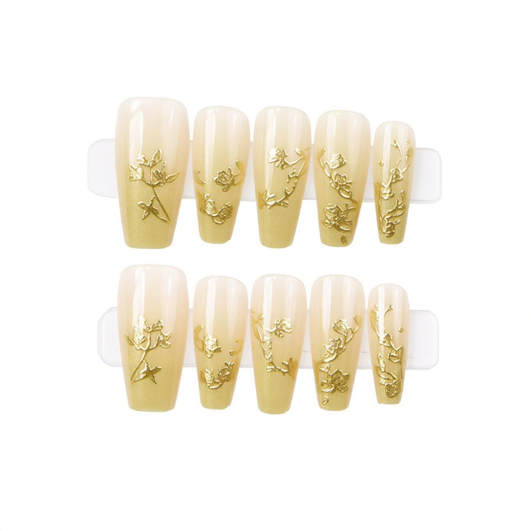 Floral Press-On Nail Art Set Stornfield