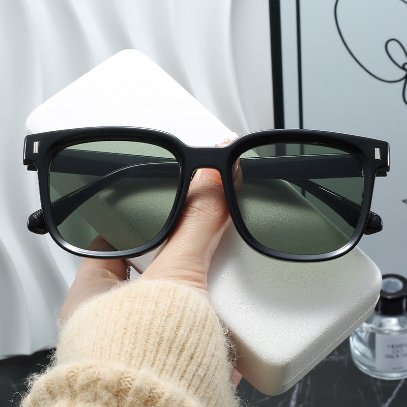 Women Fashionable Square Sunglasses with Transparent Frame Stornfield