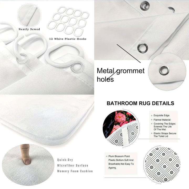 Autumn Leaves Digital Bathroom Set Stornfield