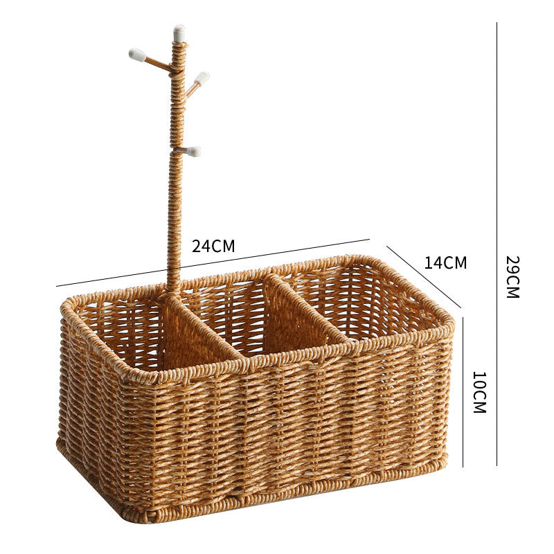 Unisex Versatile Storage Basket with Hooks Stornfield