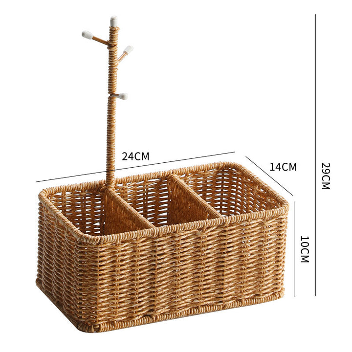 Unisex Versatile Storage Basket with Hooks Stornfield