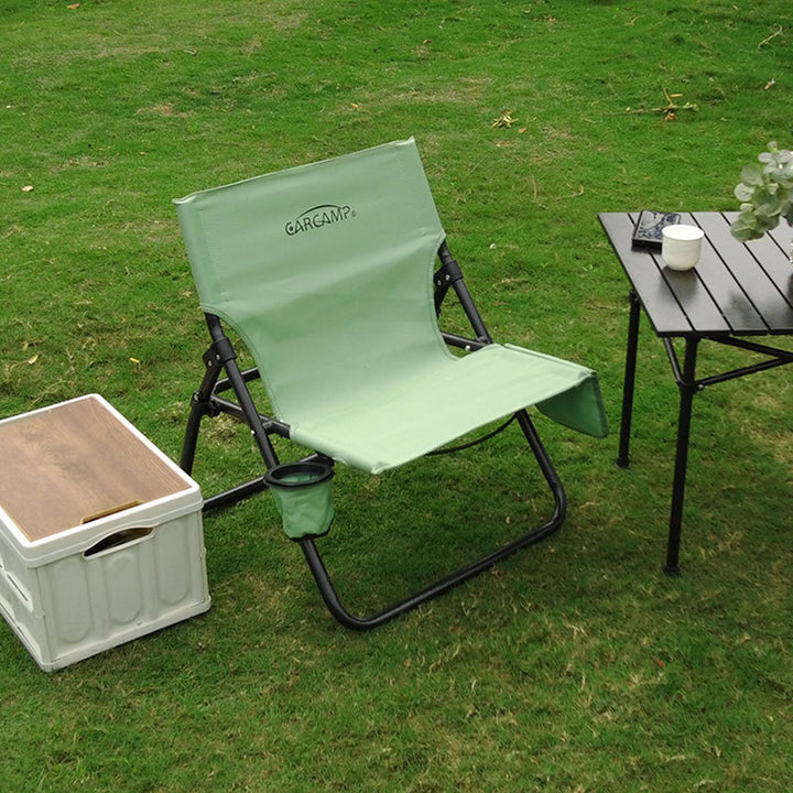 Women Comfortable Folding Chair with Cup Holder Stornfiled