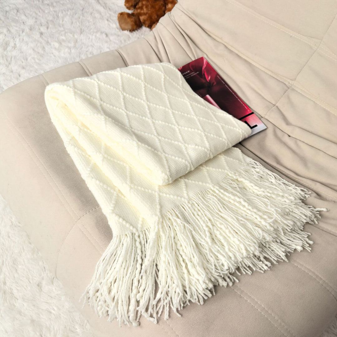 Luxurious Textured Knit Scarf Stornfield