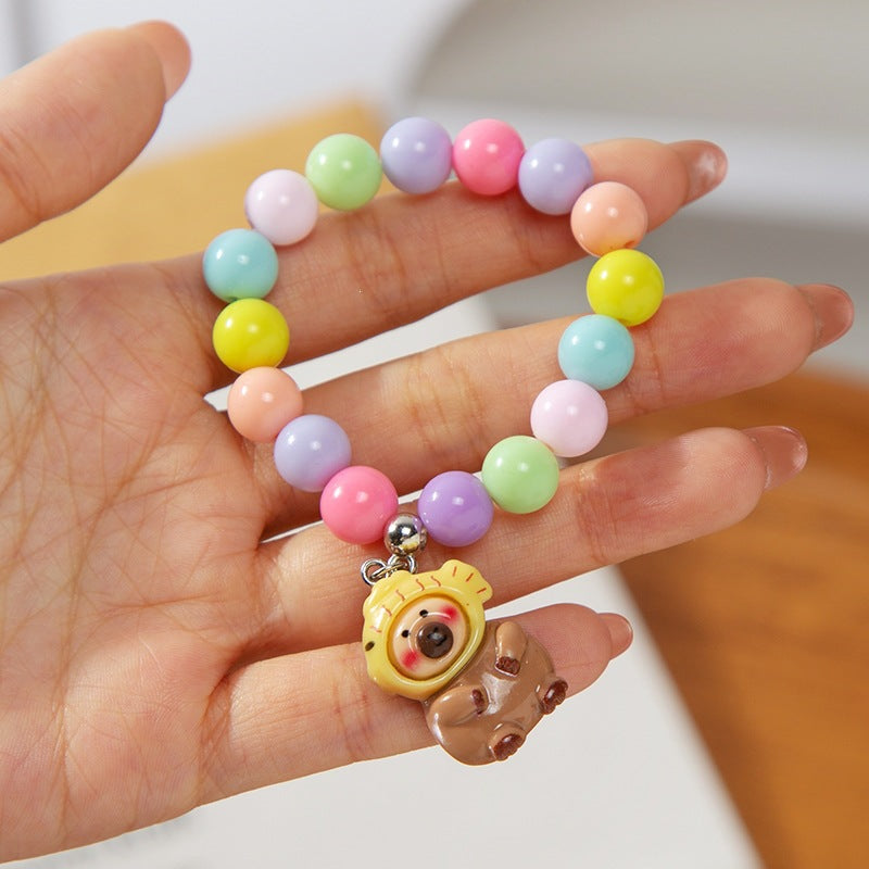 Colorful children's bracelet with crafted pendant Stornfield