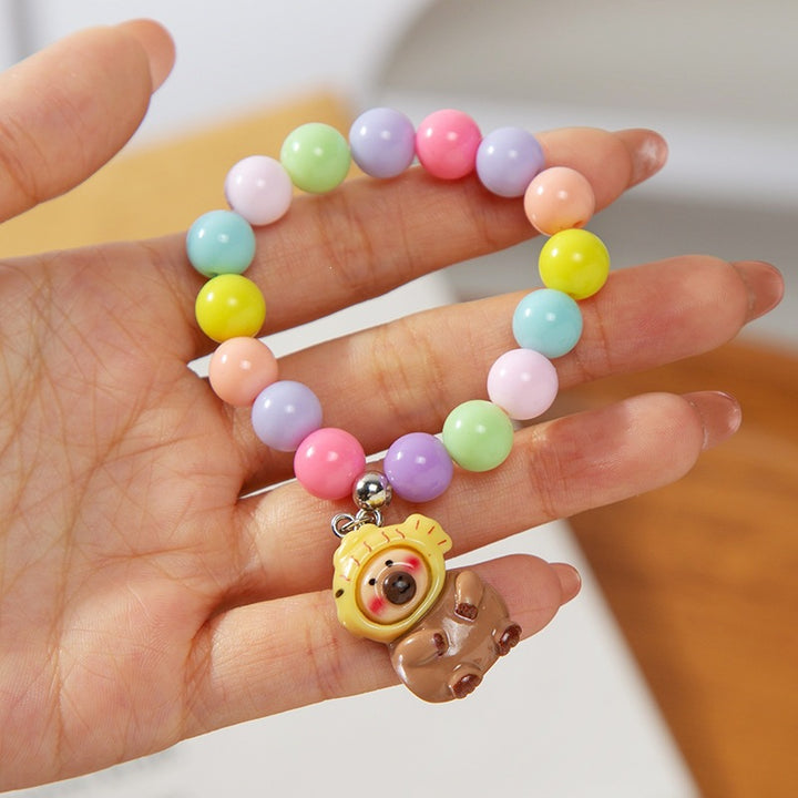 Colorful children's bracelet with crafted pendant Stornfield
