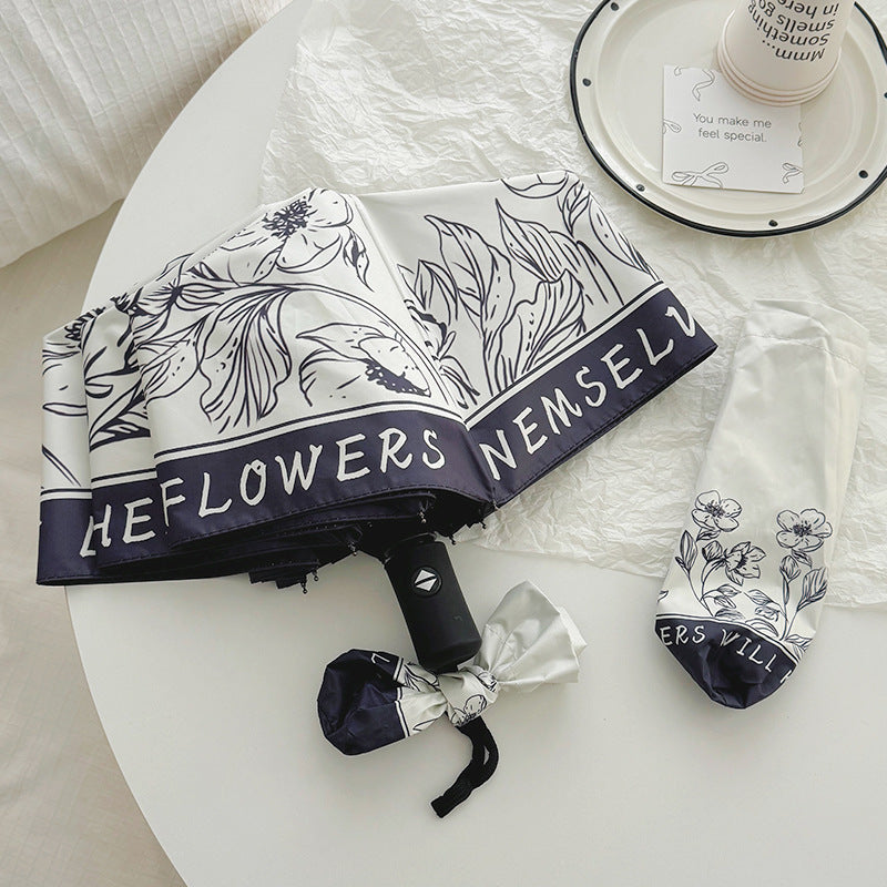 Women's Folding Umbrella with Creative Art Design Stornfield
