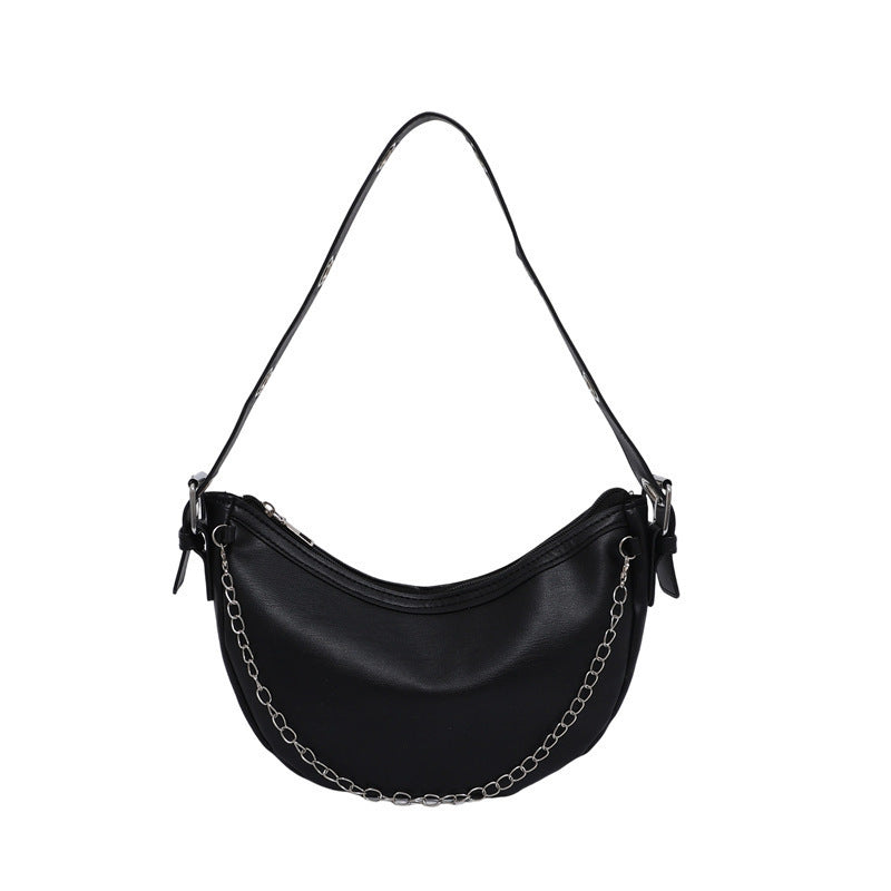 Modern Chain-Handled Hobo Bag Stornfield