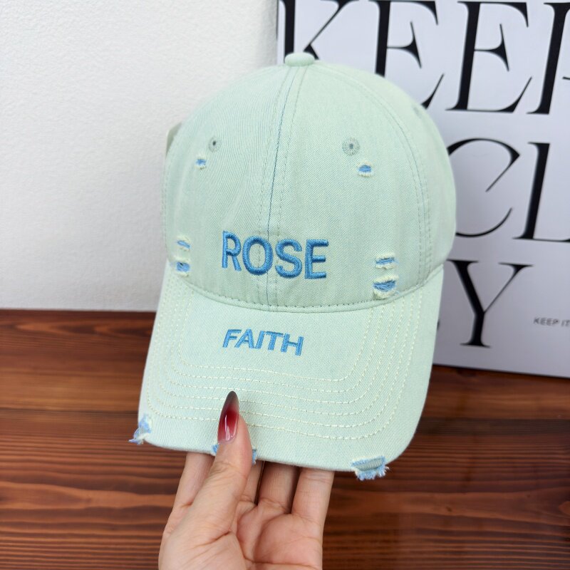 Women's Distressed Graphic Adjustable Cap Stornfield