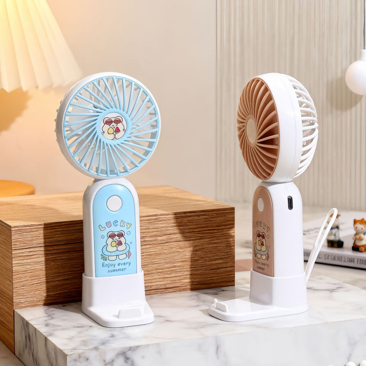 Women's Portable USB Hand Fan with Cute Stornfield Design