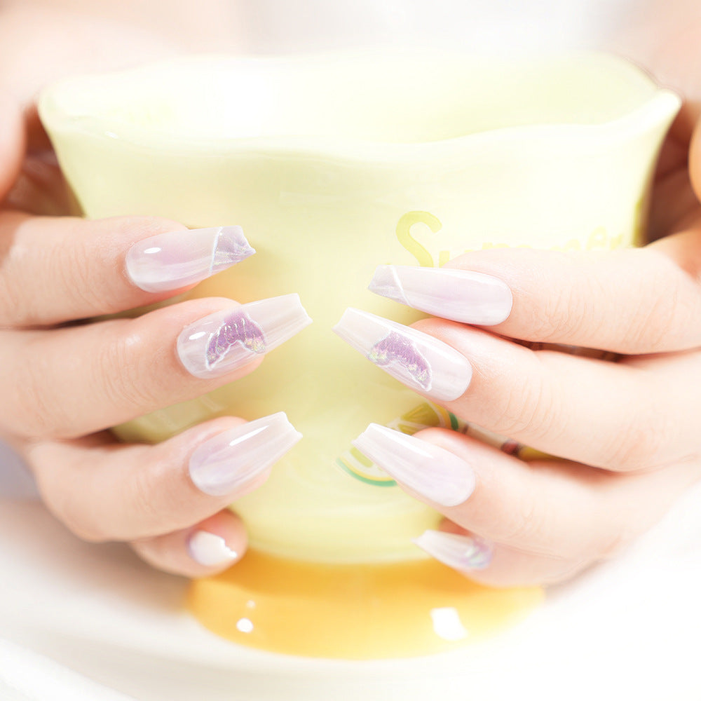 Artistic Butterfly Design Press-On Nail Set Stornfield