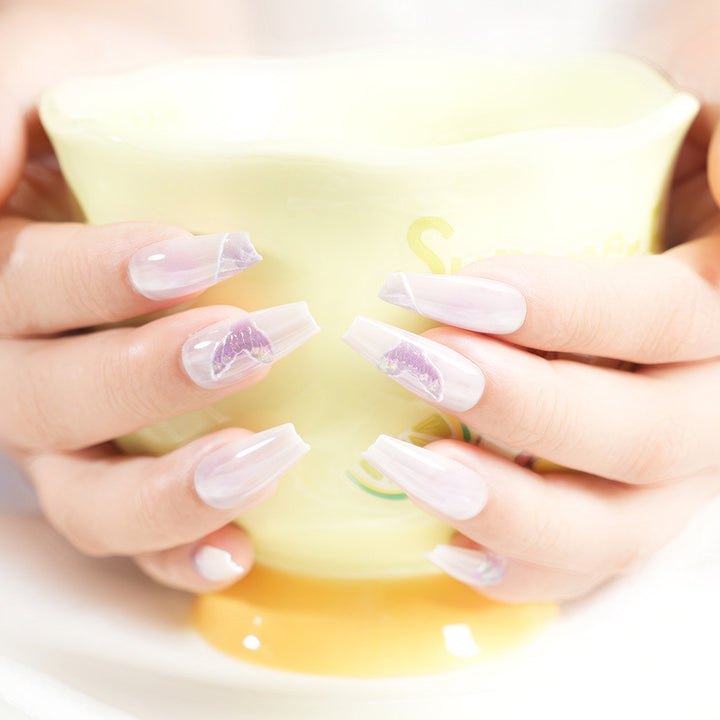 Artistic Butterfly Design Press-On Nail Set Stornfield