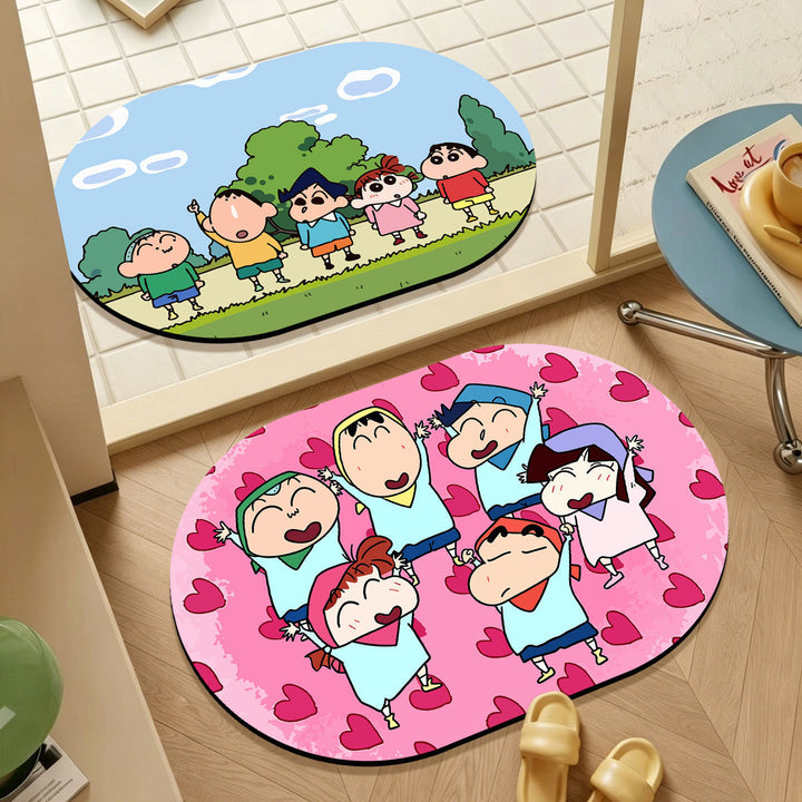 Plush Bathroom Floor Mat