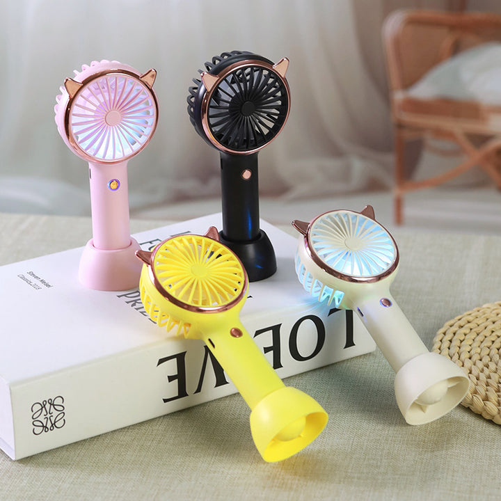 Women's portable hand fan with cat ears Stornfield