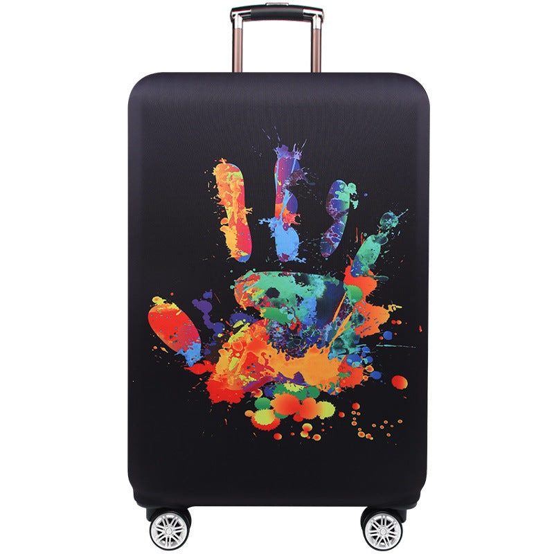 Ladies hard shell suitcase with elegant pattern print Stornfield