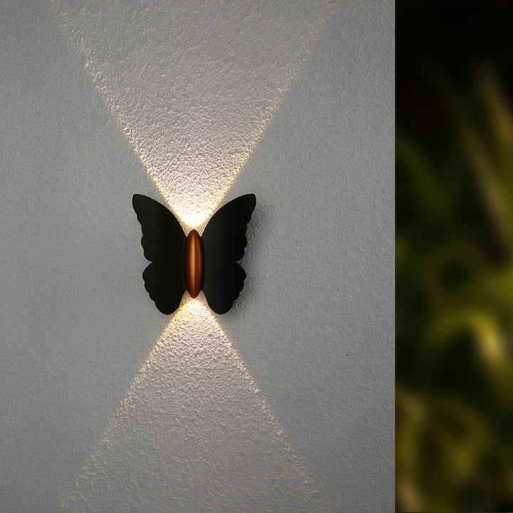 Creative Butterfly Shape Outdoor Patio LED Wall Sconce Lamp | Stornfield