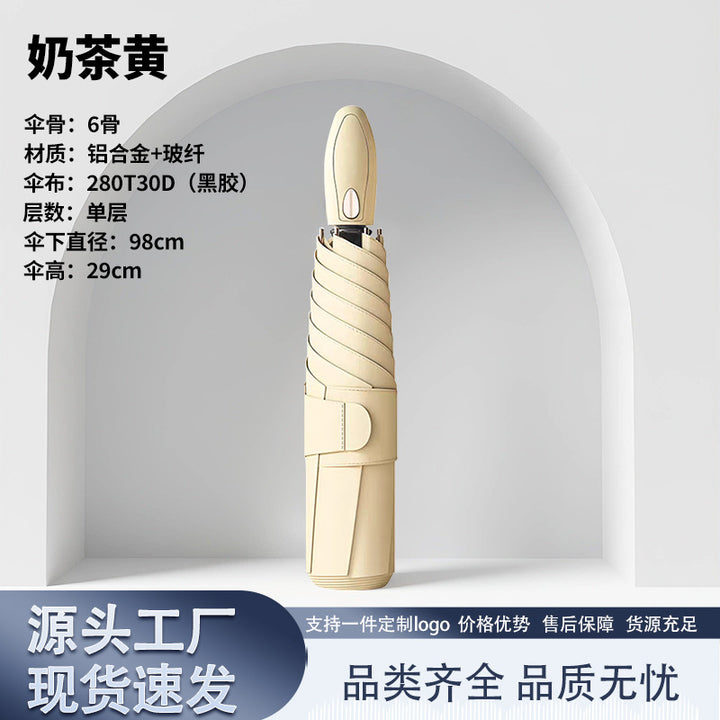 Ladies Automatic Compact Umbrella with Ergonomic Handle Stornfield