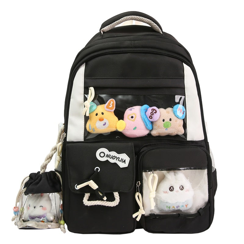 Cute Animal-Themed Multi-Pocket School Backpack Stornfield