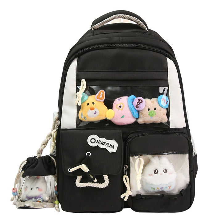 Cute Animal-Themed Multi-Pocket School Backpack Stornfield