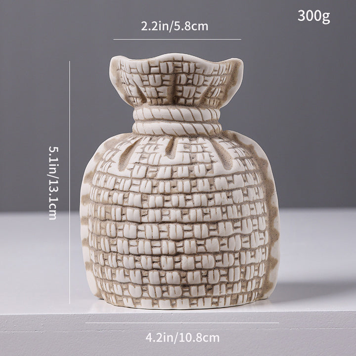 Woven Texture Ceramic Vase Stornfeild