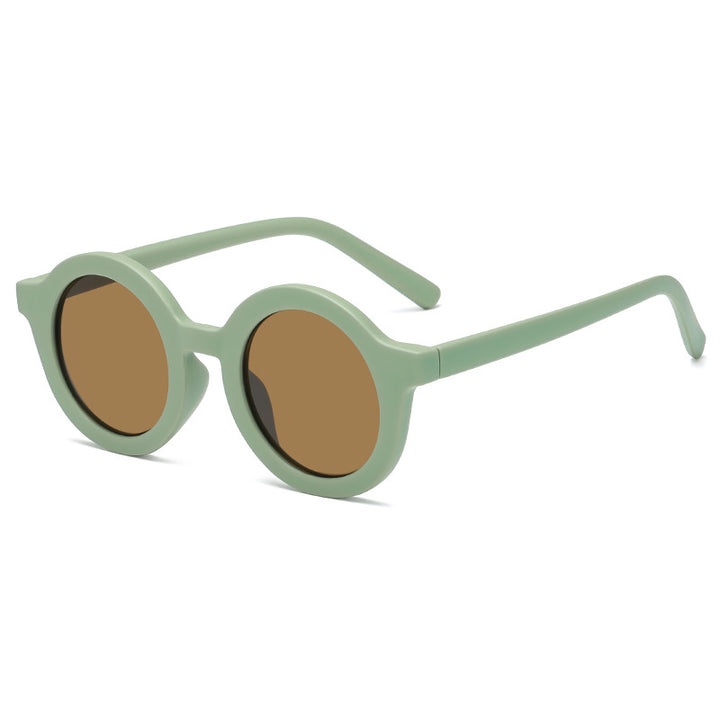 Women's stylish round sunglasses with modern plastic frame Stornfield