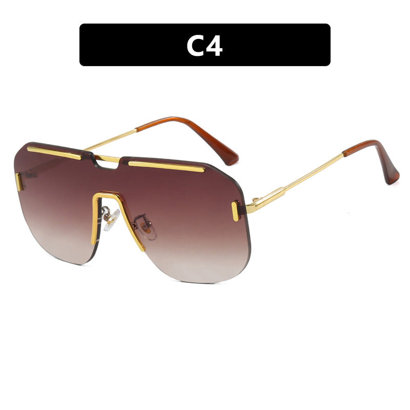 Women's geometric sunglasses with stylish metal frame and UV protection Stornfield